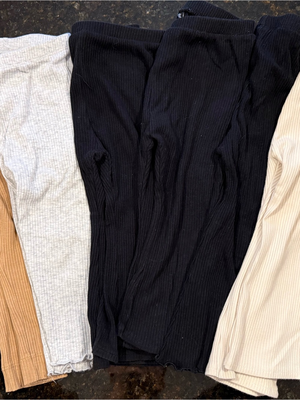 6 Pairs Old Navy Bottoms 18-24M - Black, Gray, Tan, Cream